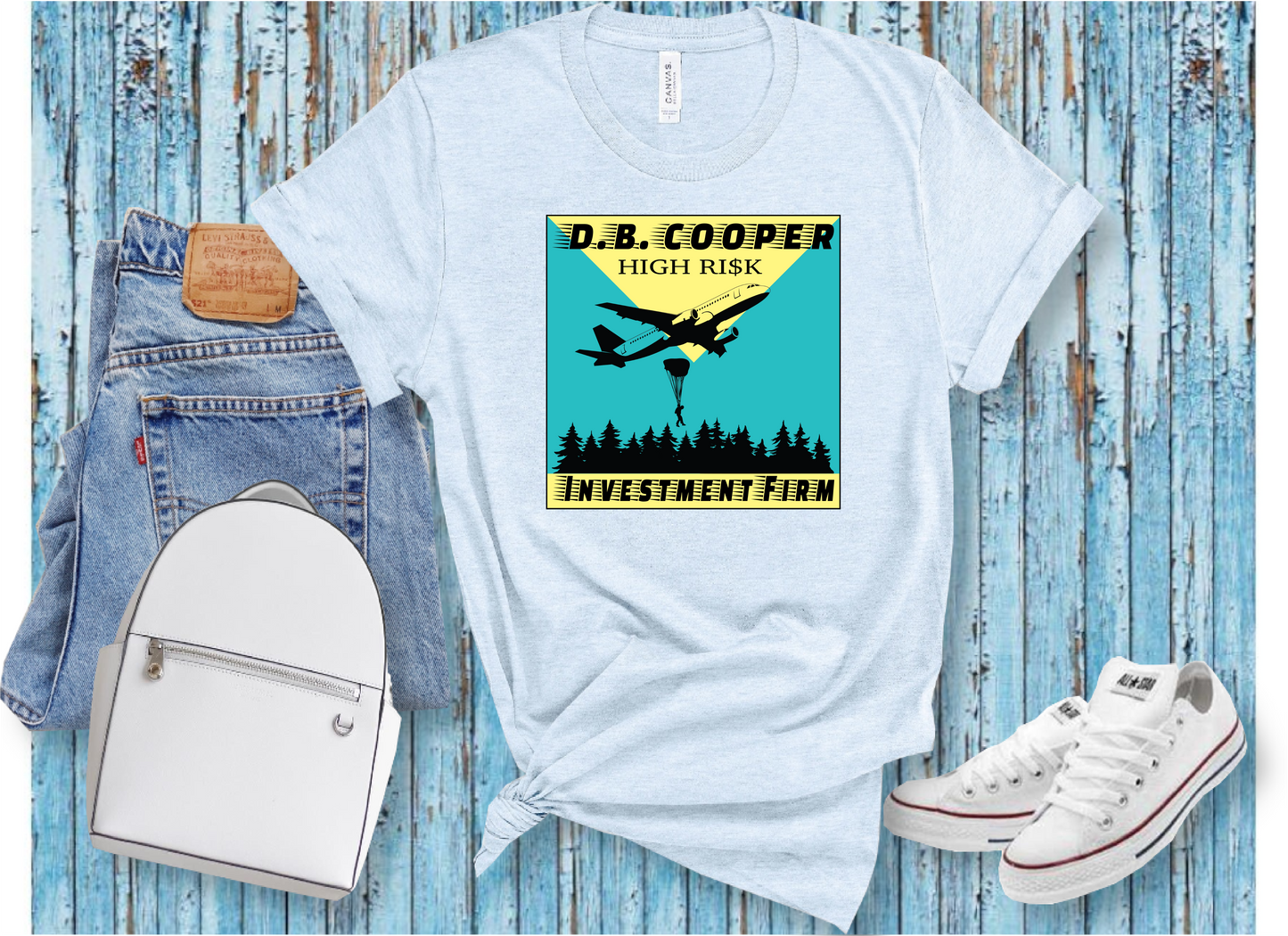 D.B. COOPER High Ri$K Investment Firm T-shirt